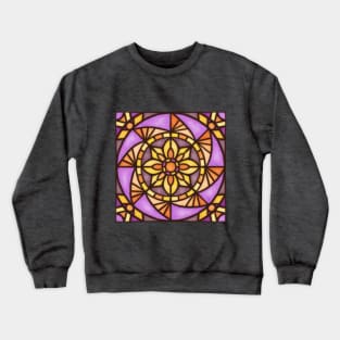 Stained glass sunflower Crewneck Sweatshirt